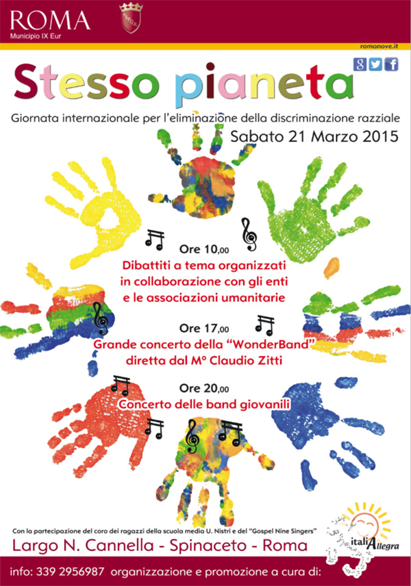 Sabato 21 Evento STESSO PIANETA