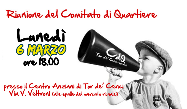 Riunione Comitato di Quartiere