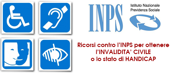 INPS: ricorsi per ottenimento invalidità civile e stato di handicap