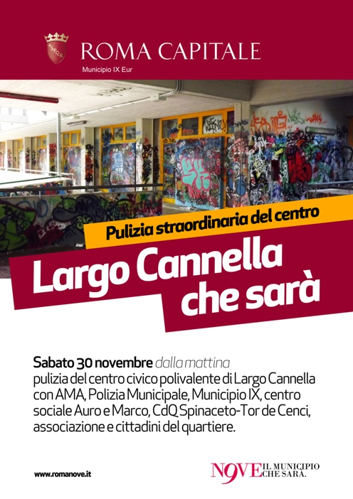 Lrg. Cannella 30 novembre tornerà vivibile