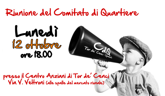 Riunione CdQ 12 ottobre 2015