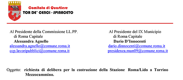 Nuovo aggiornamento stazione Torrino-Mezzocammino